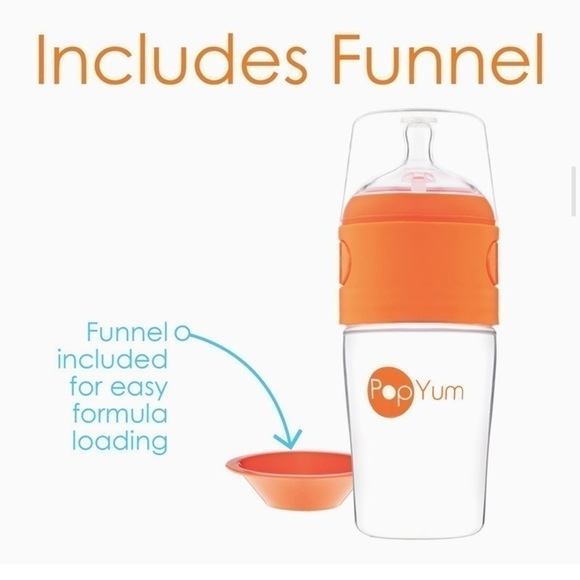 Nwt PopYum 260 ml Anti-Colic Formula Making/Mixing/Dispenser Baby Bottles 3 Pack - Picture 6 of 10